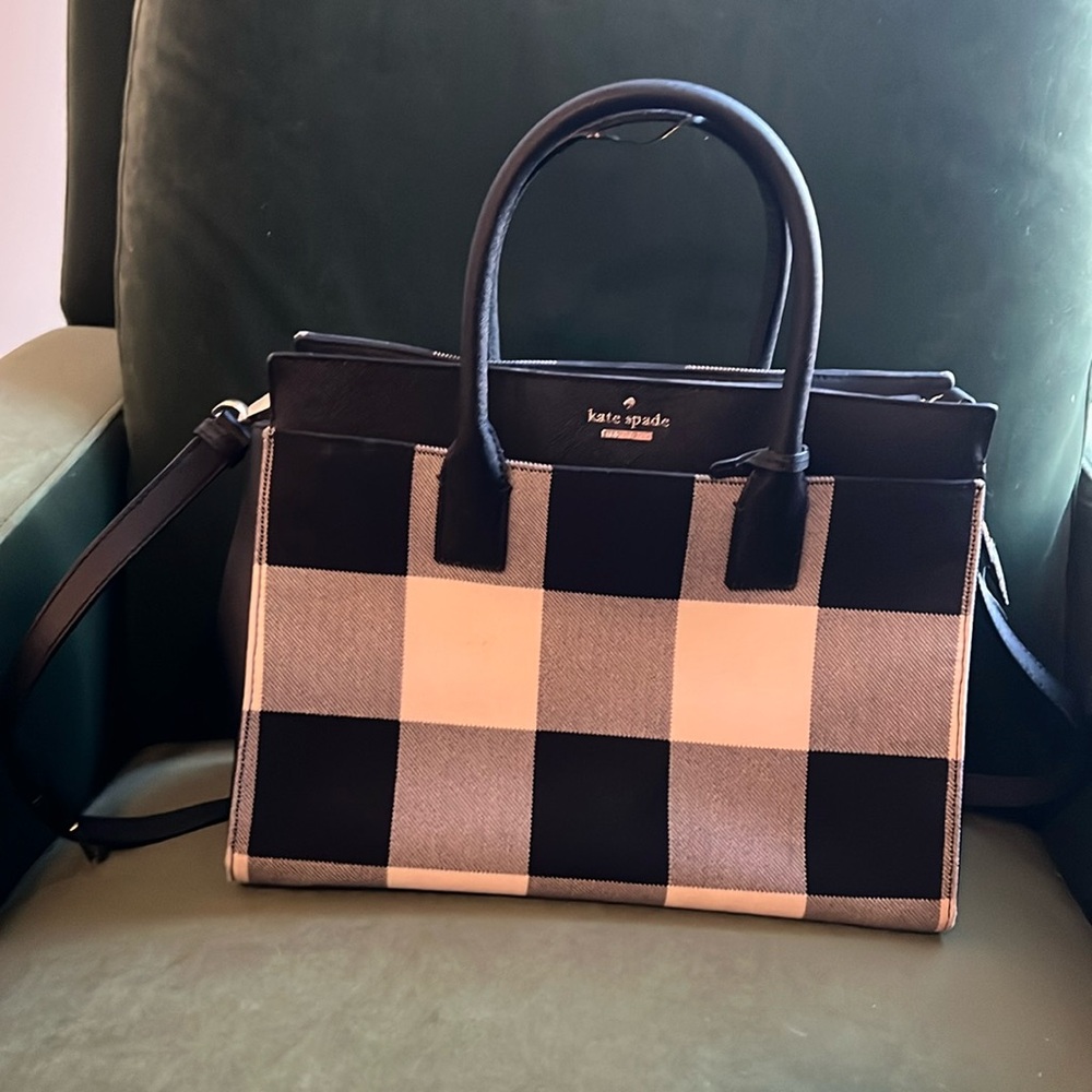 Kate Spade Satchel Buffalo Plaid